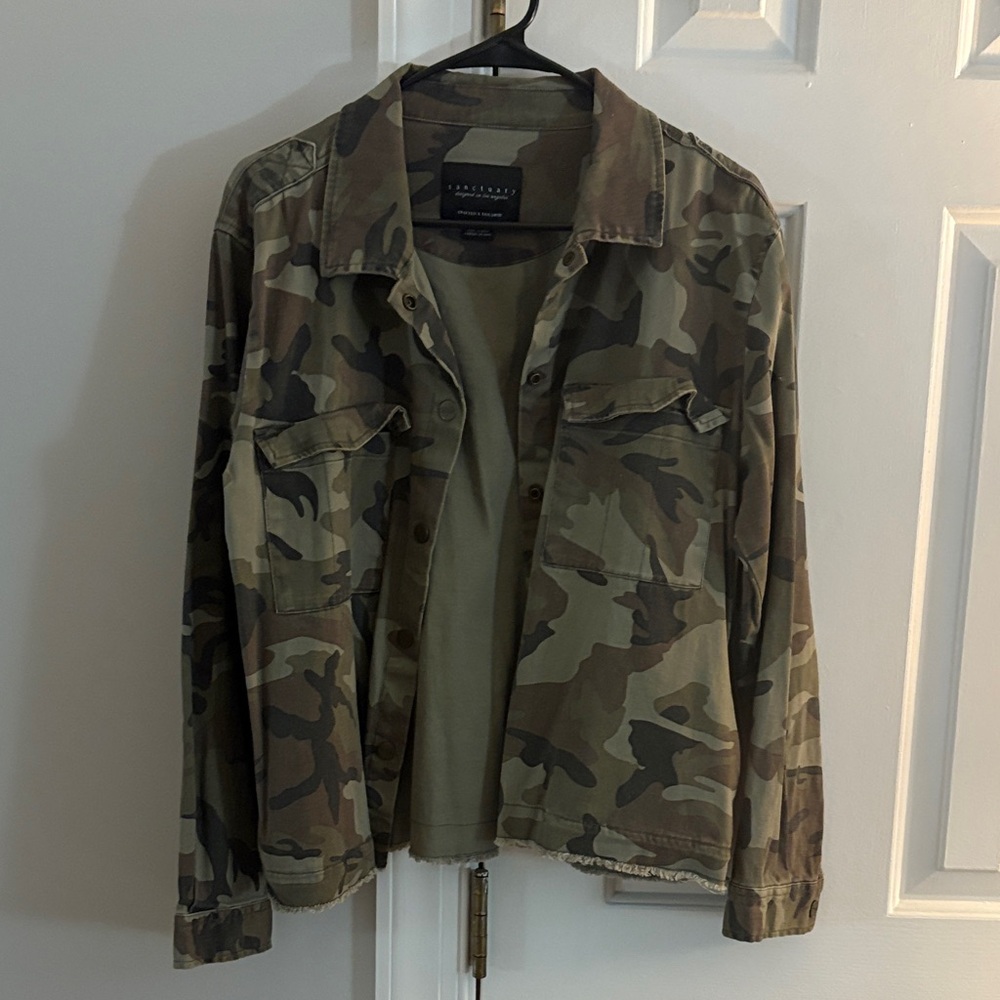 Sanctuary Women's Camouflage Utility Jacket